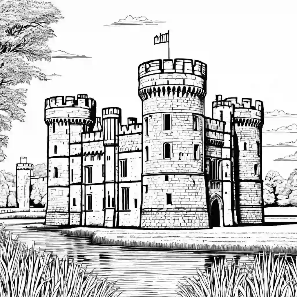 Bodiam Castle coloring pages